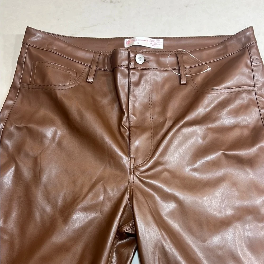Brown Leather Pants - Picture 1 of 4